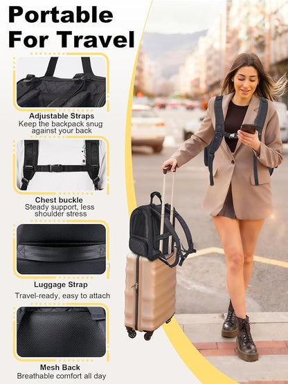 Dog Travel Backpack with Expandable Tunnel - Image 7