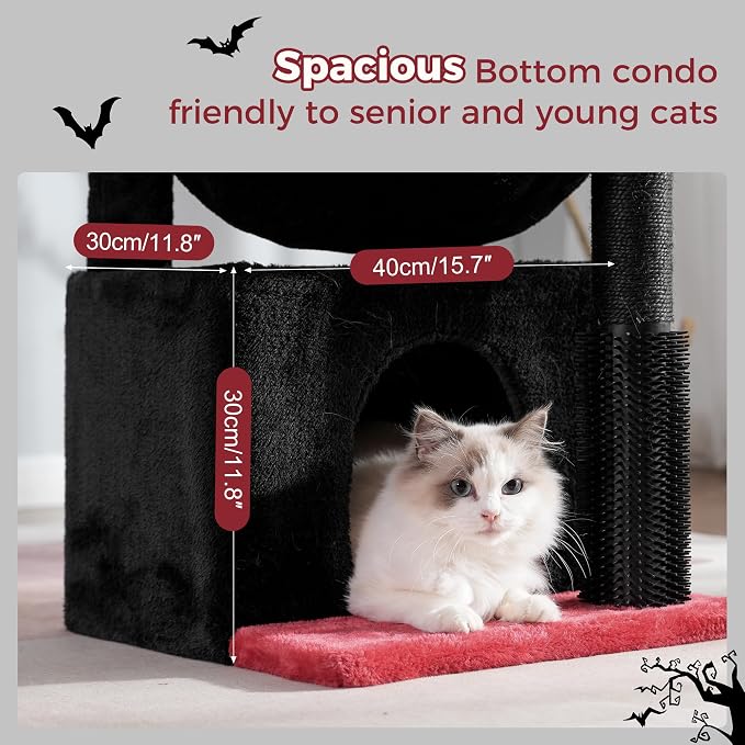 Gothic Cat Tree 32 Inches Small Cat Tree - Image 4