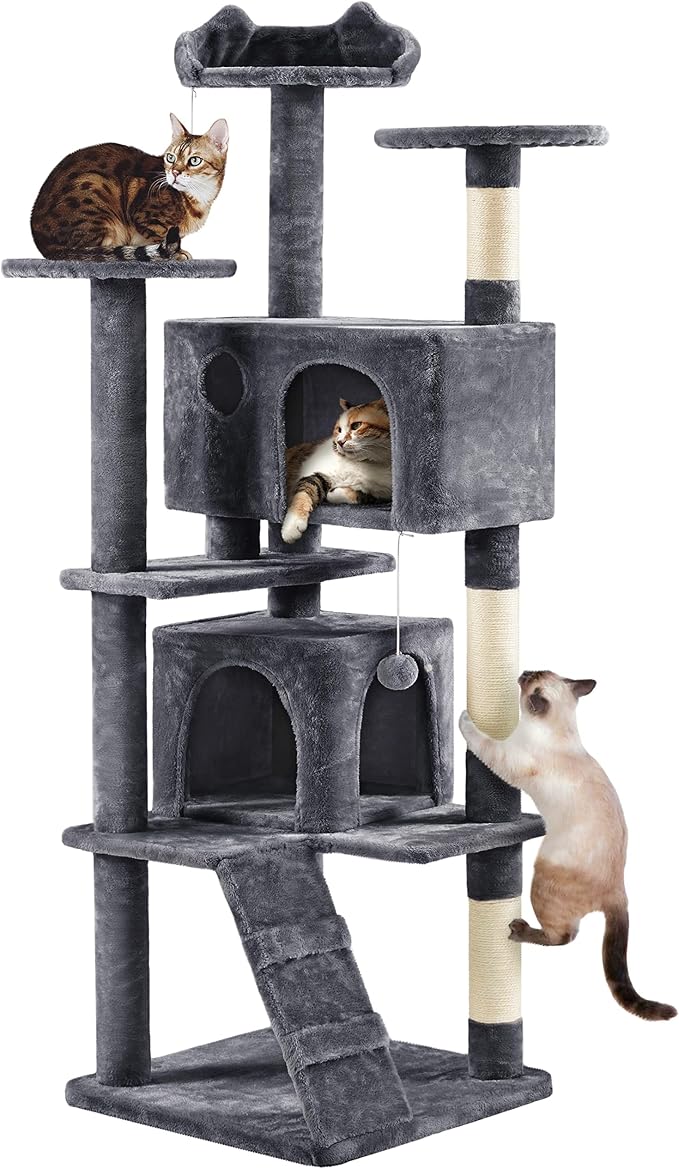 Yaheetech 70in Multi-Level Cat Tree Tall Cat Tower Cat Furniture by Yaheetech