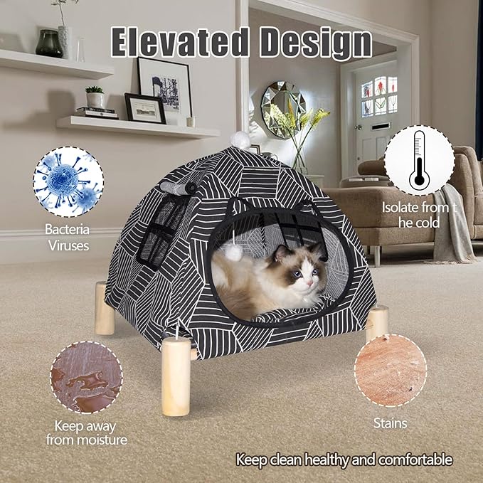 Pozico Portable Cat Tent Bed – Foldable Indoor Tent Bed - Image 5
