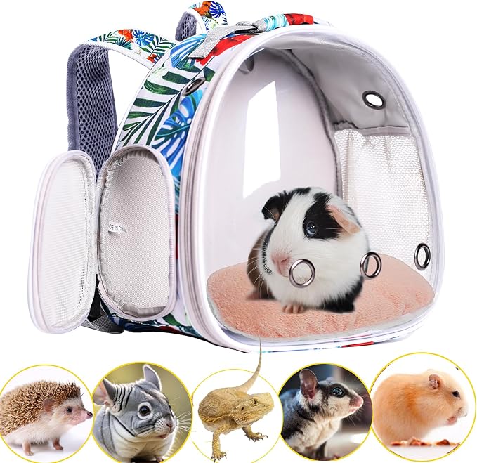 Hamster Backpack Carrier, Bearded Dragon Carrier Backpack by WEVONIGU