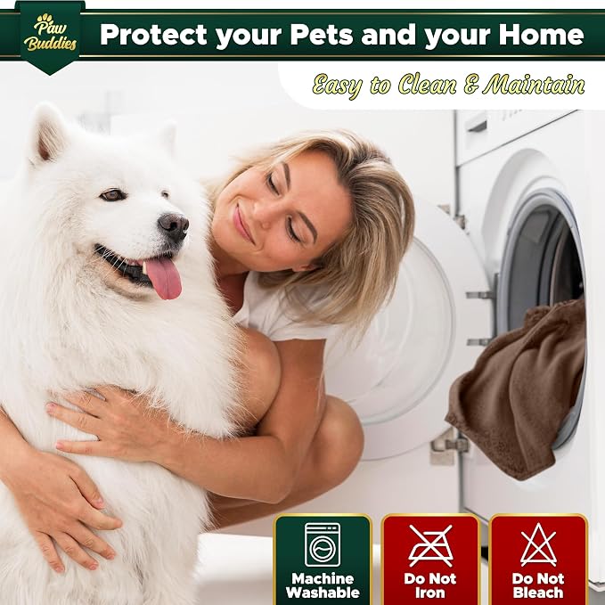 Paw Buddies Waterproof Blanket 80"x90" – Reversible Microfleece Throw - Image 6