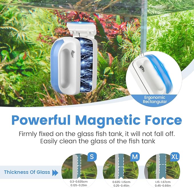 AQQA Aquarium Magetic Glass Cleaner Brush - Image 4
