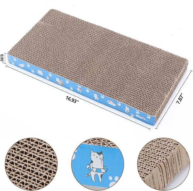 5 Packs in 1 Cat Scratch Pad, Cat Scratcher Cardboard, Reversible, Durable - Image 3