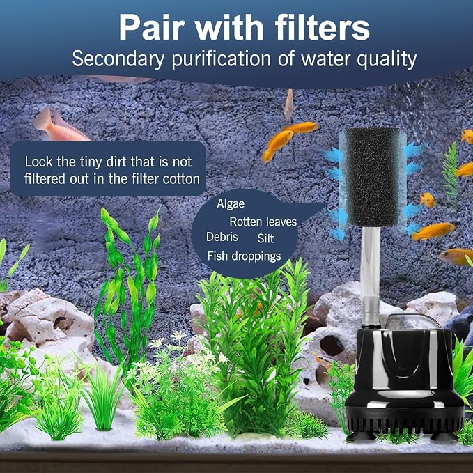 UNEAK 2-Pack Large Premium Pre Filter Sponge Aquarium Intake High-Porosity Foam - Image 6
