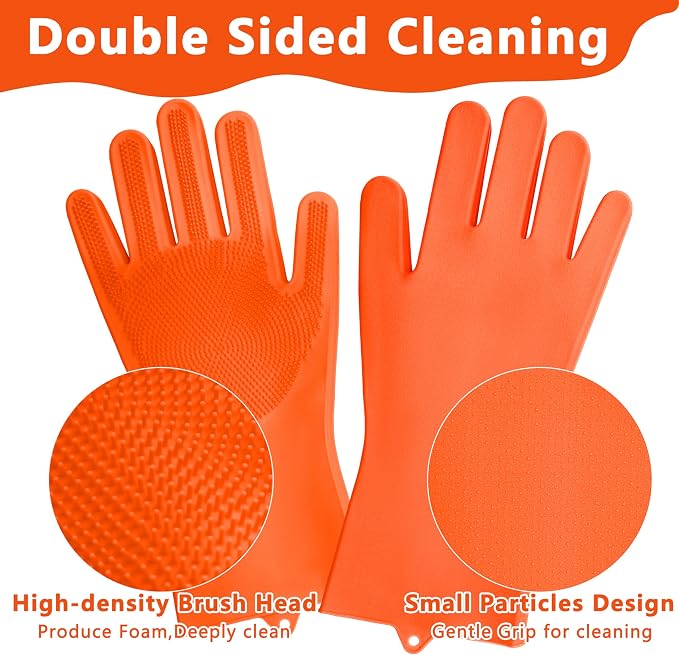 Pet Grooming Gloves—Heat Resistant Dog Washing Gloves - Image 4