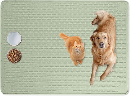 Cat Food Mat, Floor Protection by Bartuke