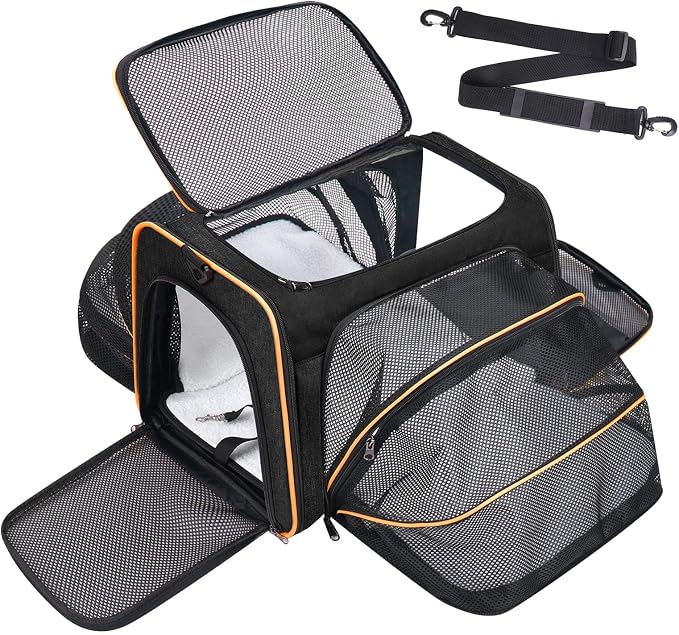 Premium Pet Carrier – Dog & Cat Travel Bag, Airline Approved, Soft-Sided Design by Unknown