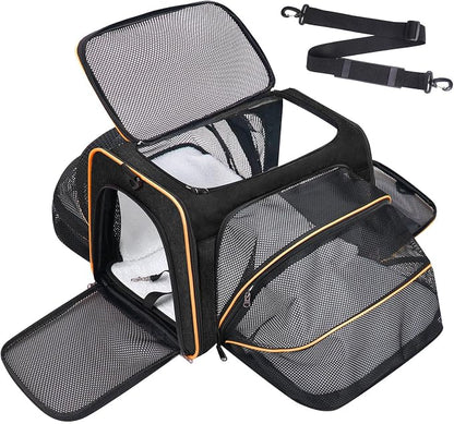 Premium Pet Carrier – Dog & Cat Travel Bag, Airline Approved, Soft-Sided Design by Unknown