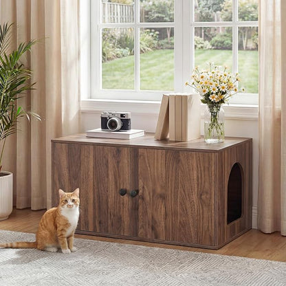 HOOBRO Cat Litter Box Enclosure, Hidden Litter Box Furniture - Image 4