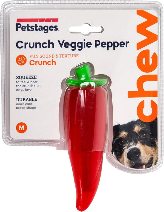 Petstages Crunch Veggies Pepper Dog Chew Toy - Image 2