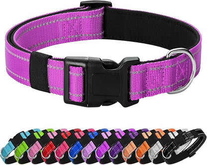 Reflective Dog Collar Padded by Penseepet
