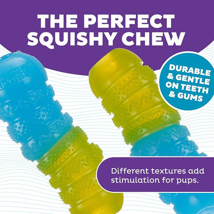Outward Hound Gummiez Worm Dog Toy & Treat Stuffer, 6″ x 2″ Cherry-Scent - Image 3