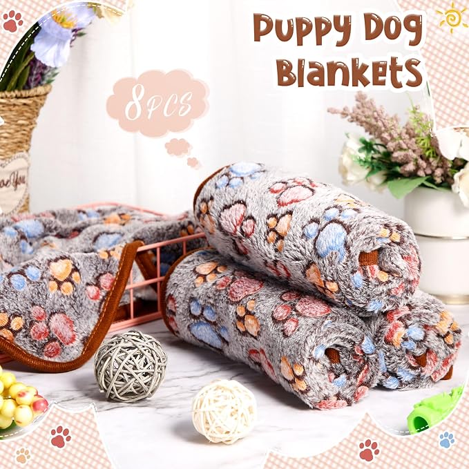 Tegeme 8 Pcs Fleece Dog Blankets - Image 4