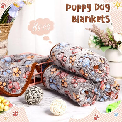 Tegeme 8 Pcs Fleece Dog Blankets - Image 4