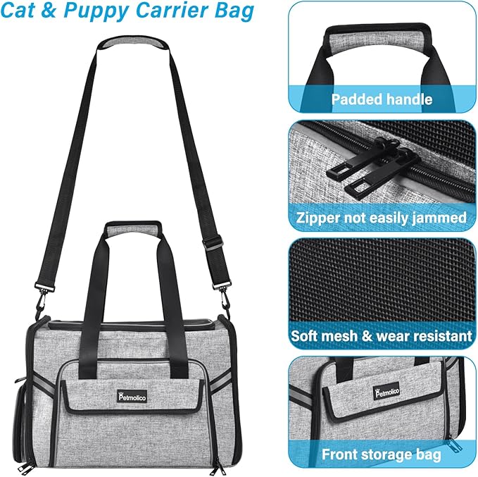 Petmolico Cat Carrier Soft-Sided Pet Bag - Image 2