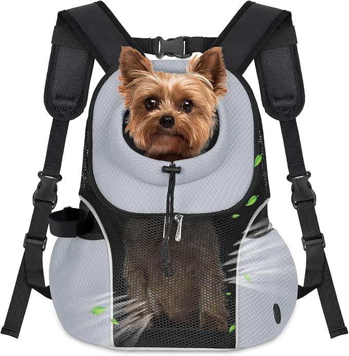 WOYYHO Pet Dog Carrier Backpack Small Dog Front Backpack Ventilated Mesh Dog by WOYYHO