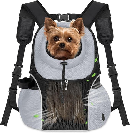 WOYYHO Pet Dog Carrier Backpack Small Dog Front Backpack Ventilated Mesh Dog by WOYYHO