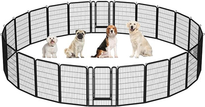 Yaheetech Dog Playpen Outdoor, 40 inch 24 Panels Dog Pen Indoor Heavy Duty by Yaheetech