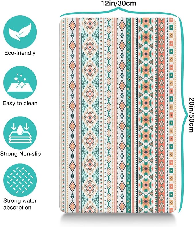 Pet Feeding Mat for Floors Waterproof Dog Mat for Food and Water Absorbent - Image 4