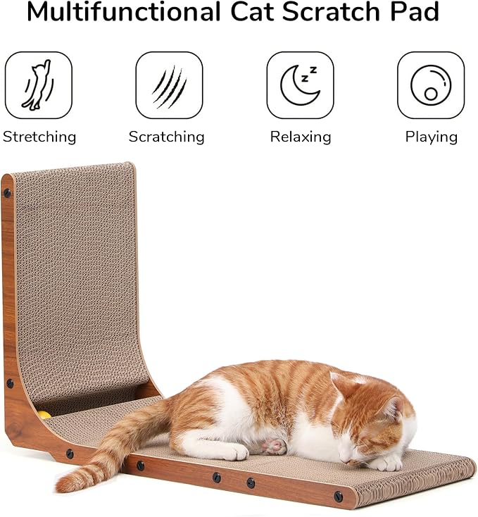 FUKUMARU Cat Scratcher, 26.8 Inch Cat Scratch Pad - Image 2