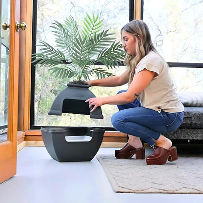 Good Pet Stuff Hidden Litter Box Planter, Decorative Cat Litter Enclosure - Image 15