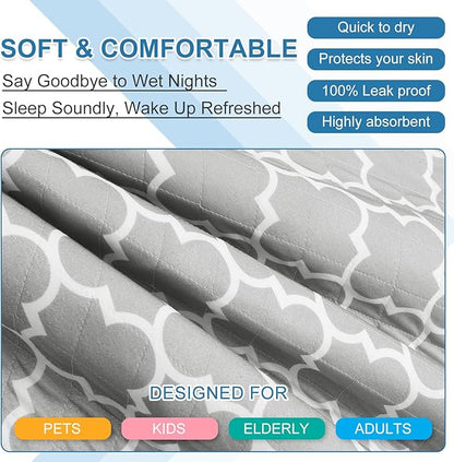 OUTCREATOR® Washable Bed Pads 34" x 36", Incontinence Mattress Protector - Image 5