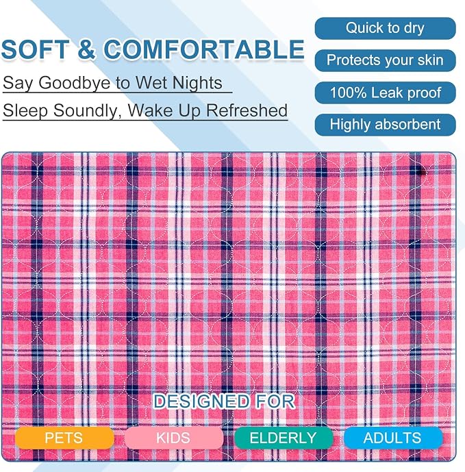 OUTCREATOR® Washable Bed Pads 34" x 54" - Image 5