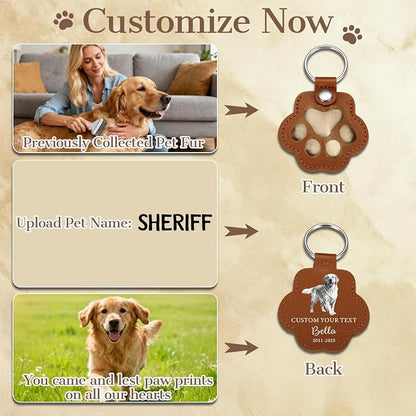 Eunigem Personalized Pet Hair Keychain - Image 2