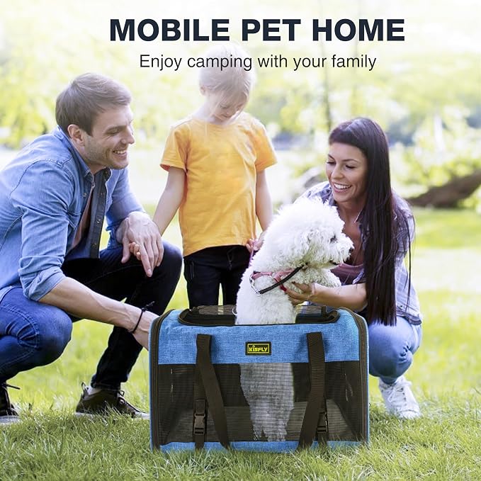 Dog Carriers for Small Dogs, Large Cat & Bunny, Foldable Soft-Sided Pet Travel - Image 7