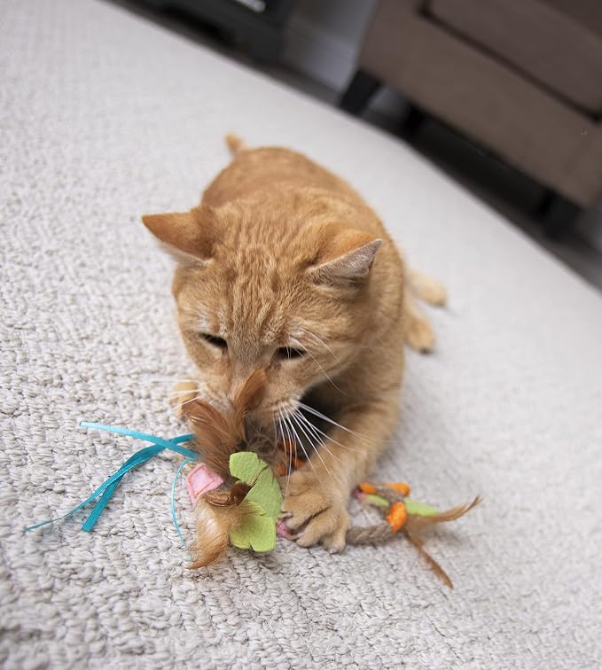 SmartyKat Dream Dangler 2-in-1 Hanging Feather Cat Toy - Image 4