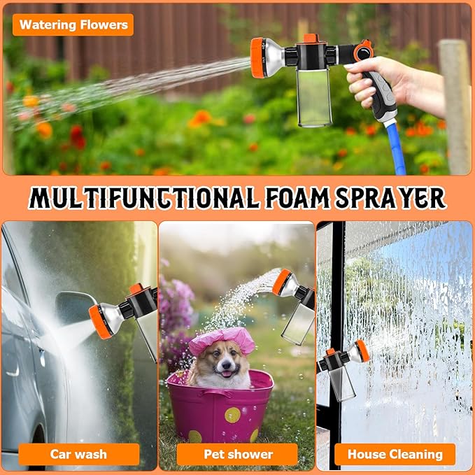 Dog Wash Hose Attachment, Garden Hose Nozzle Sprayer - Image 3
