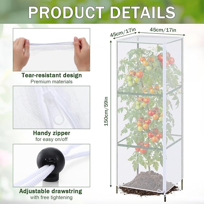 6 Pcs Garden Bird Netting Plant Cover - Image 2