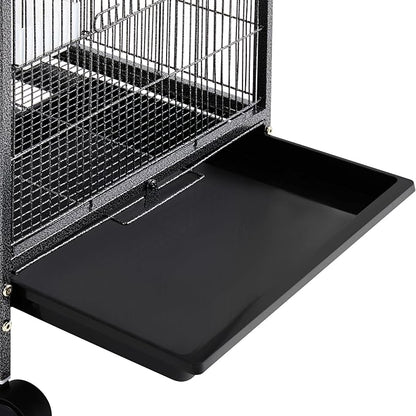 Yaheetech 40 Inch Wrought Iron Bird Cage Open-Top Parrot Cage - Image 8