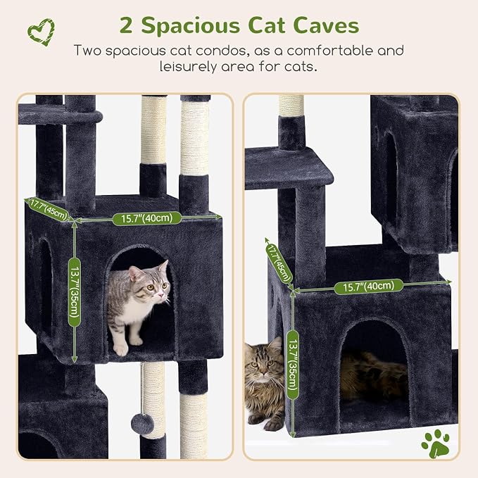 Globlazer Cat Tower for Indoor Cats, Heavy Duty Cat Trees for Large Adult Big - Image 3