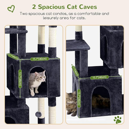 Globlazer Cat Tower for Indoor Cats, Heavy Duty Cat Trees for Large Adult Big - Image 3