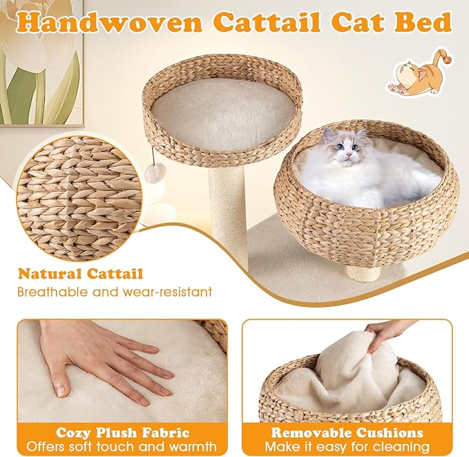 PETSITE 41 Inch Modern Cat Tree - Image 6