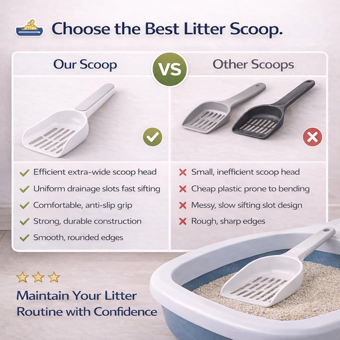 Cat Poop Scooper Cleaning Shovel, Plastic Candy Color Shovel, Ergonomic Pet - Image 9