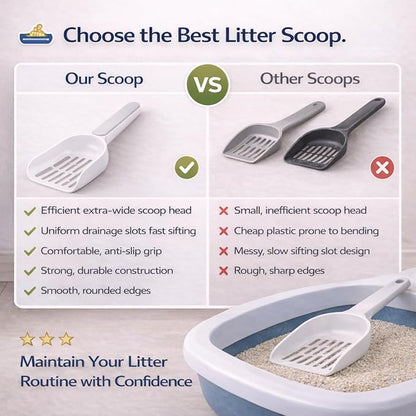 Cat Poop Scooper Cleaning Shovel, Plastic Candy Color Shovel, Ergonomic Pet - Image 9