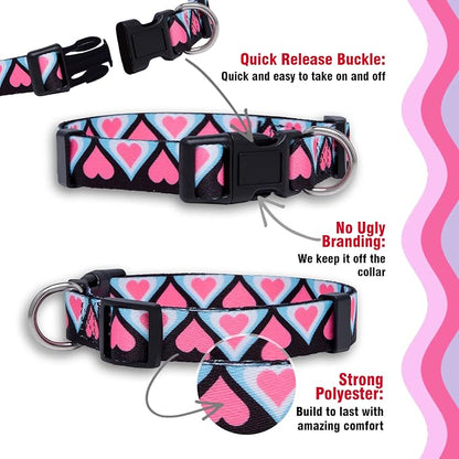 Native Pup Valentine’s Dog Collar- Valentines Day Pet Collars- Valentine Girly - Image 4