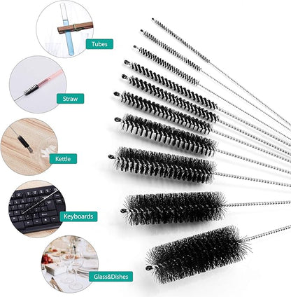 CiaraQ Bottle Cleaning Brushes, 8 Inch Nylon Tube Brush Set, Cleaner - Image 2