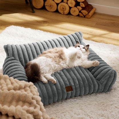 Bedsure ComfyFleece™ Cute Cat Couch - Image 8
