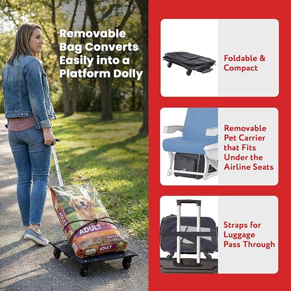 dbest products Pet Smart Cart, Rolling Carrier - Image 3