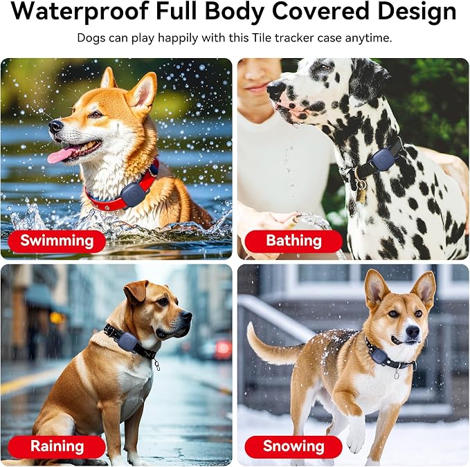 DDJ 2-Pack Dog Collar Holder for Tile Life360 Mate 2022 Tracker, Waterproof - Image 3