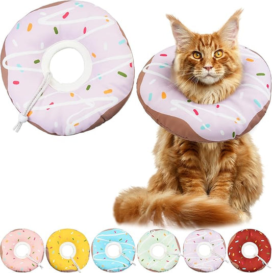 Cat Cone Collar Soft, Waterproof Cat Recovery Collars Spay Cones to Stop by Hpetppy