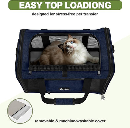 Cat Carrier 18x11x11 United Airline Approved, Top Loader Heavy Duty Softshell - Image 5