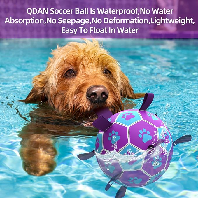QDAN Dog Ropes Toys Soccer Ball - Image 4