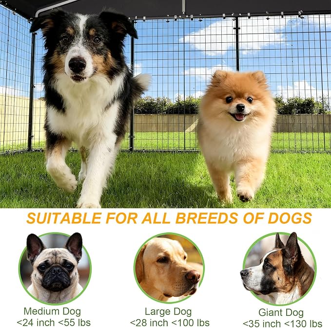 Gotland Dog Kennel Outdoor 10 x10 x6 FT, Dog Cage Outdoor - Image 7