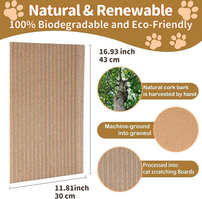 Natural Cork cat Scratch pad for Cats-cat Scratching Posts-cat scratchers for - Image 2
