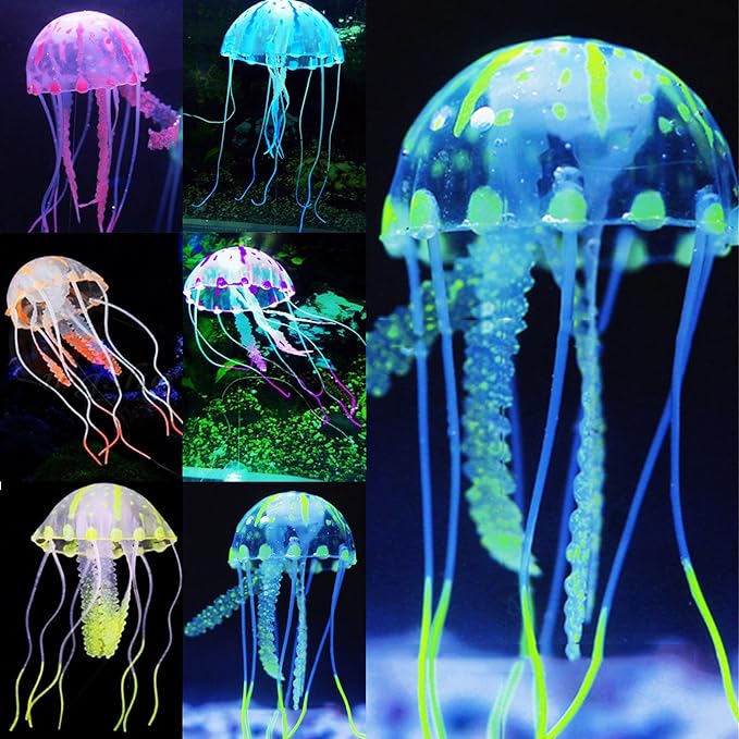 Uniclife 6 Pcs Glowing Jellyfish Ornament Decoration by UnicLife